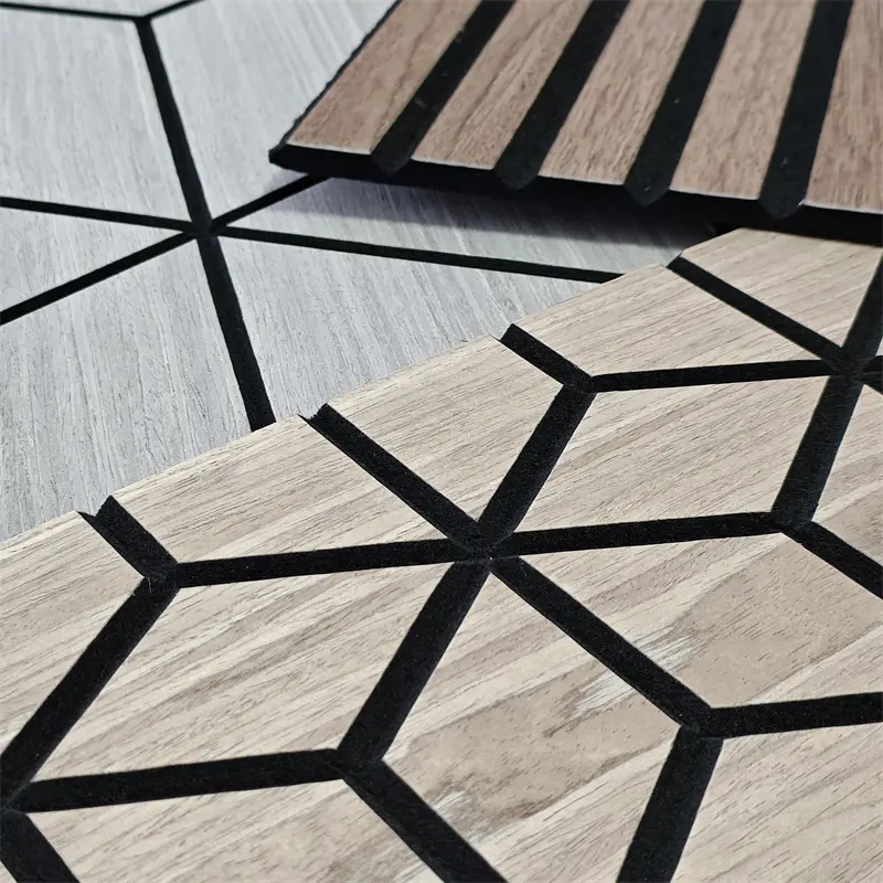 Veneer slat қабырғаға арналған панелі